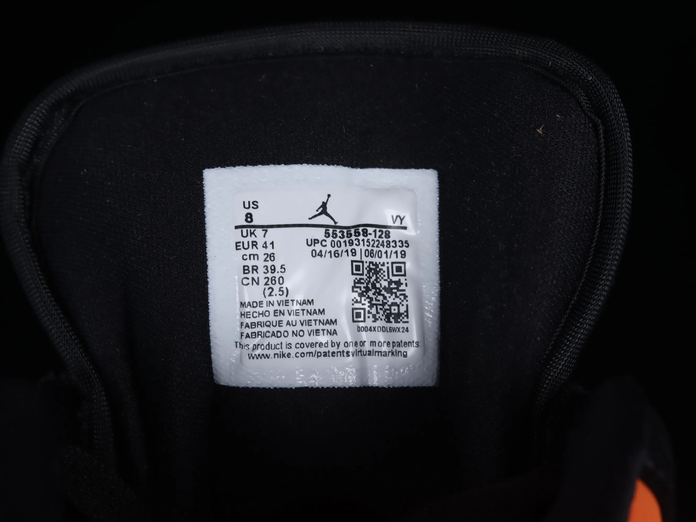 All categories Air Jordan Jordan series basketball shoes Air Jordan 1 Low G version pure original Air Jordan 1 Low AJ1 Joe 1 black and orange smashed backboard low-top cultural and leisure sports sneakers 553558-128
